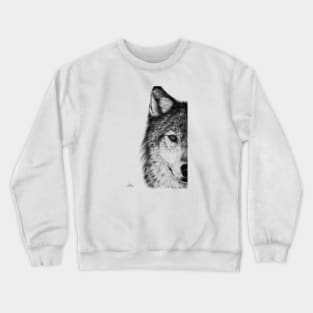 Half wolf Crewneck Sweatshirt